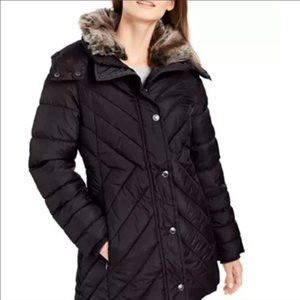 London Fog Black Puffer Coat